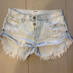 One teaspoon trashed bandit shorts
